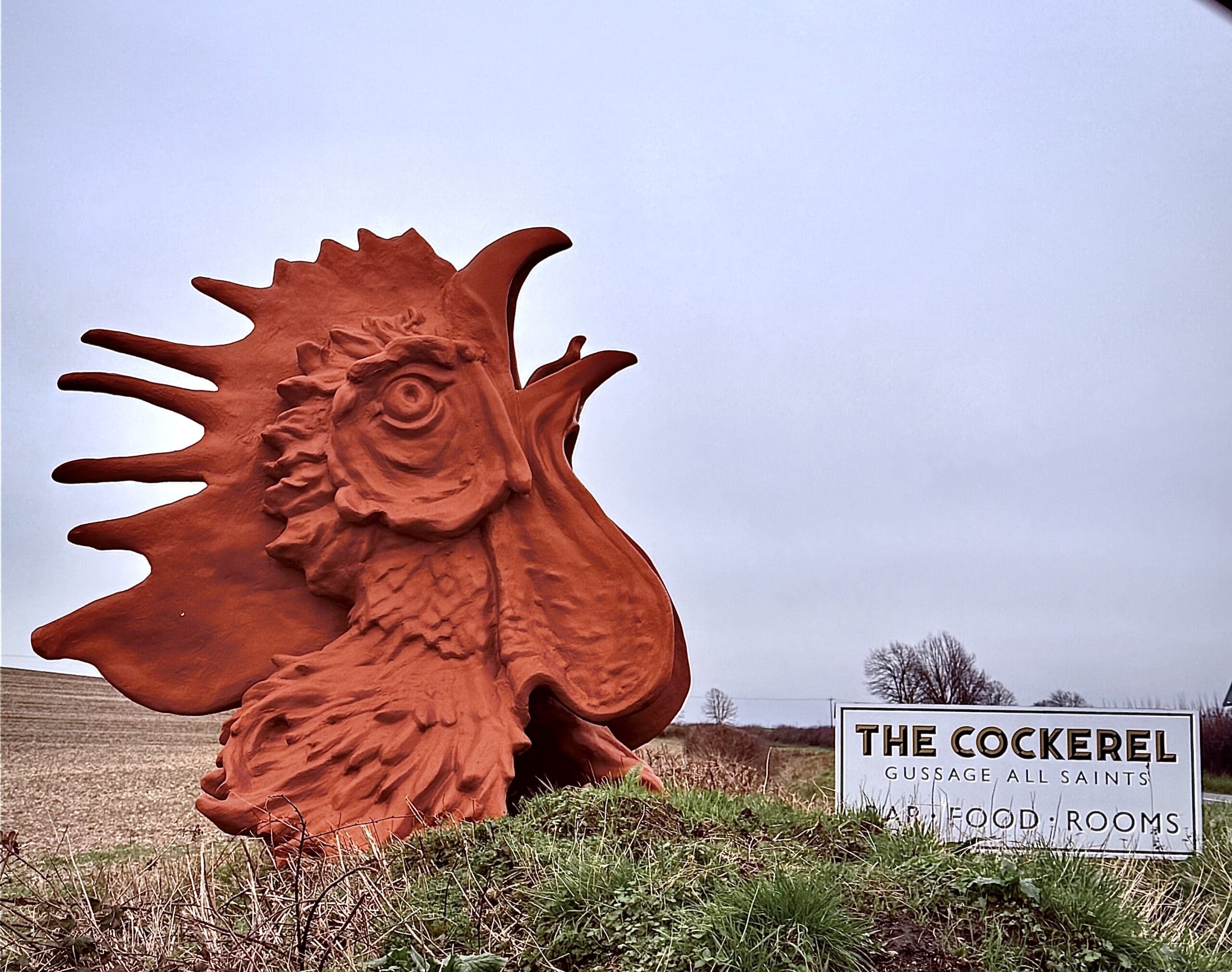 Cockerel Monument And Signage | The Cockerel Pub