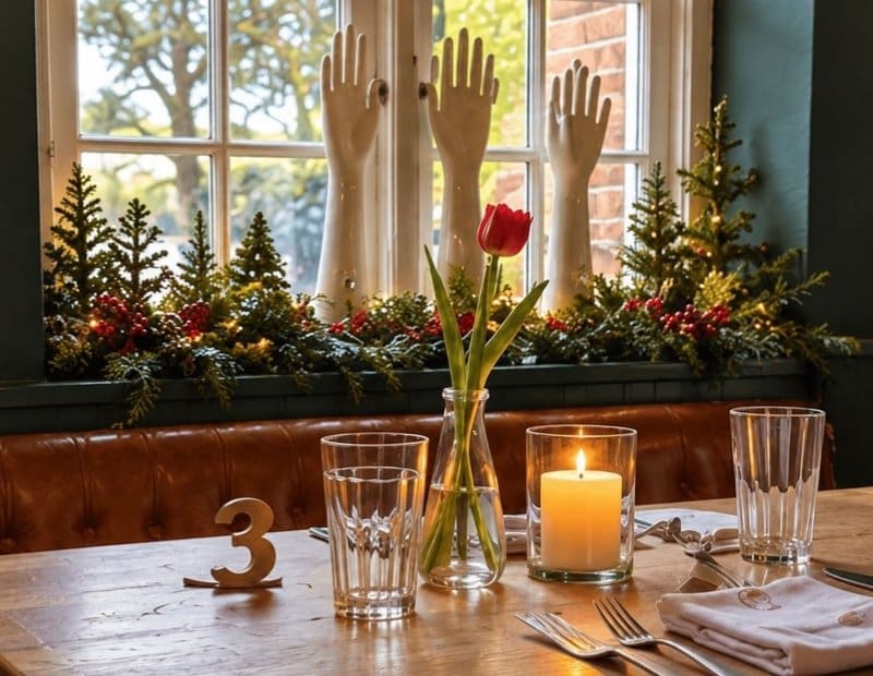 Ambient Xmas Dining Wimborne Dorset | The Cockerel
