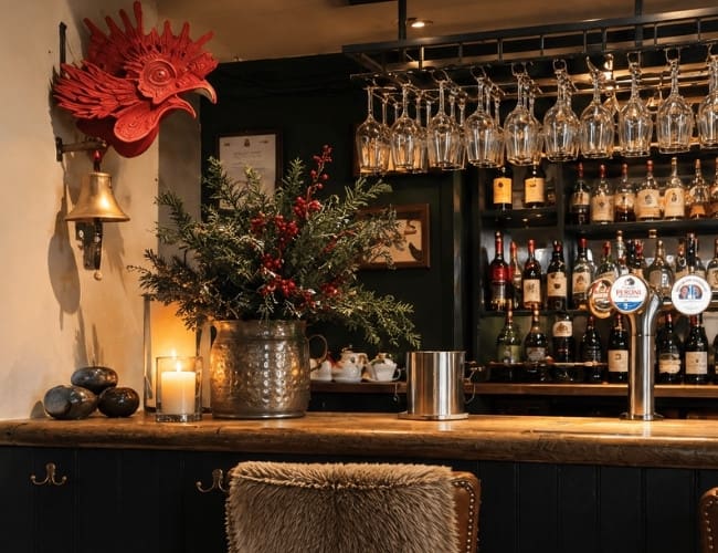 Book Christmas Lunch at The Cockerel | Christmas Menu | Christmas Dinner Roast Turkey in Wimborne
