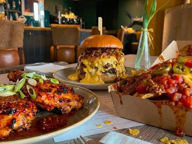 Pub Food Burger Night Dorset | The Cockerel