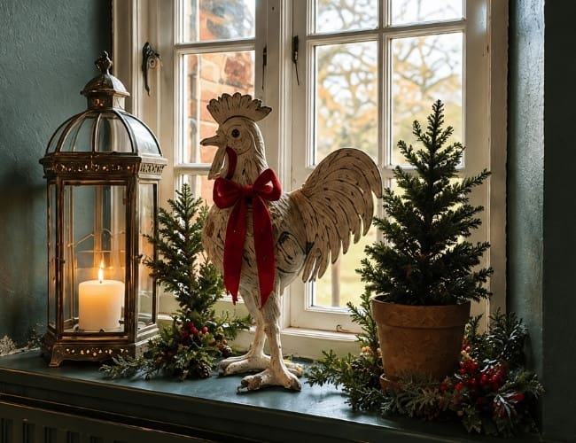 The Cockerel Christmas Decorations